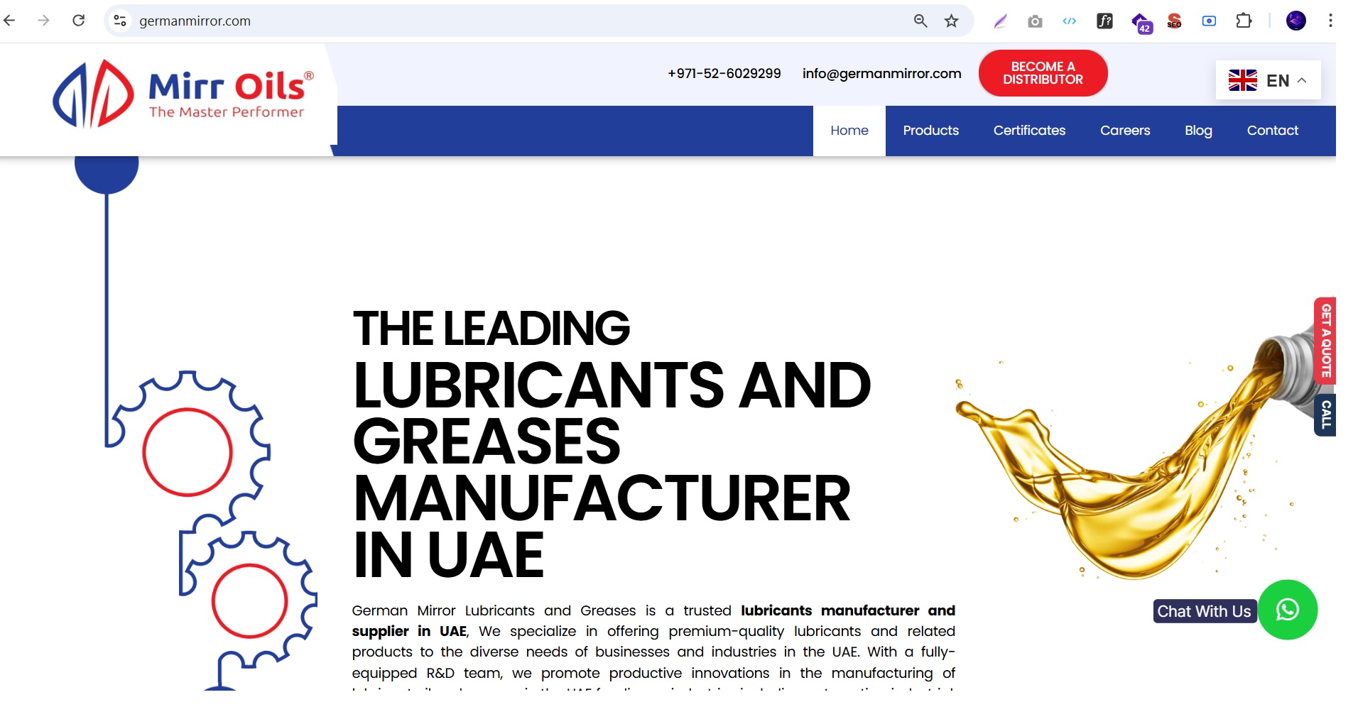 German Mirror Lubricants