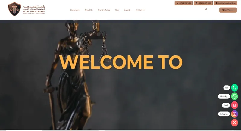 Advocates DXB website by Main Stream54