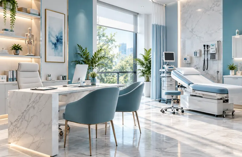 Bright modern healthcare clinic