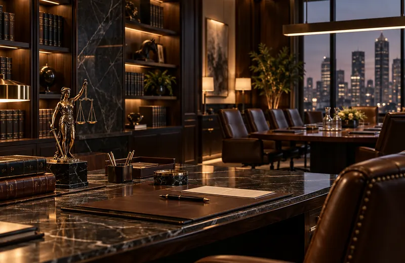 Professional legal office interior